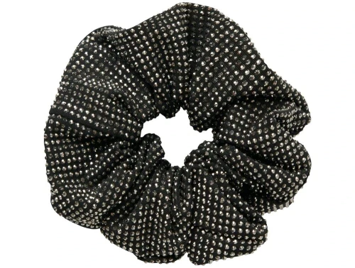 Name It sort scrunchie hårelastik med glitter
